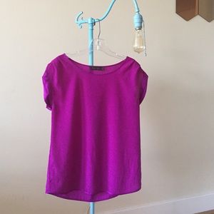 Satiny, cap sleeved blouse by Limited