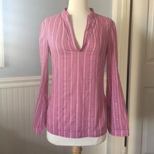 Tory Burch Pink Stephanie Tunic