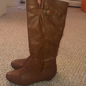 Wedge Brown Boots