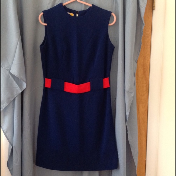 Vintage Dresses & Skirts - Sale! Vintage 1960s or 1970s dark blue knit dress