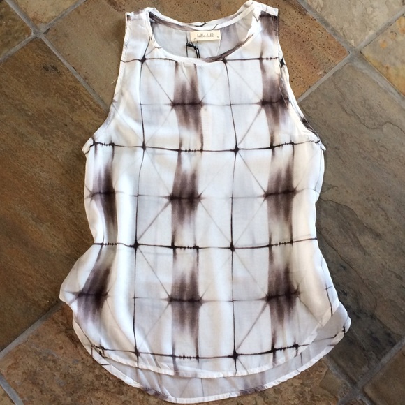 🍃💗Anthropologie Abstract Semi-Sheer Tank - Picture 4 of 7