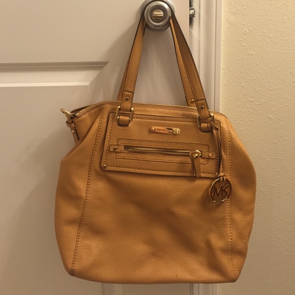 Tan Leather Michael Kohrs Hobo Bag - Picture 2 of 4