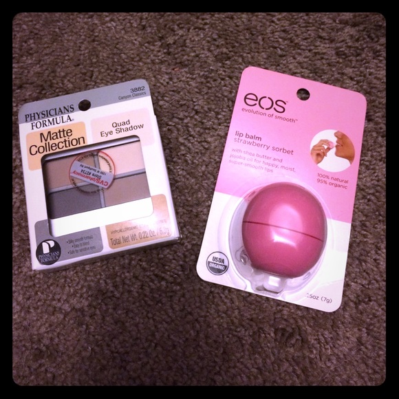 Eyeshadow and lip balm bundle