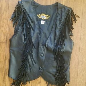 Fringe Leather Vest
