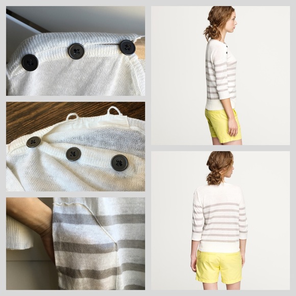 J.Crew Linen Stripe Popover - Picture 4 of 4