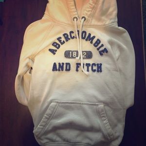 Abercrombie white hoodie