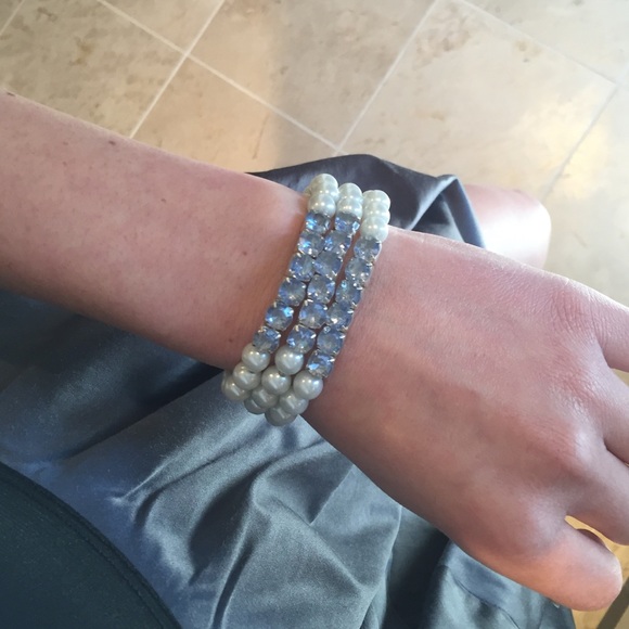 Pale Blue Bracelets with accents