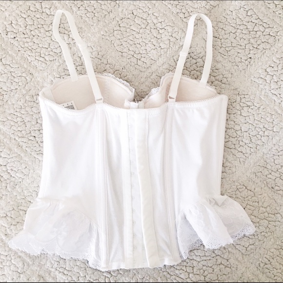 ❌SOLD❌ ⚪️all white corset⚪️ - Picture 3 of 4