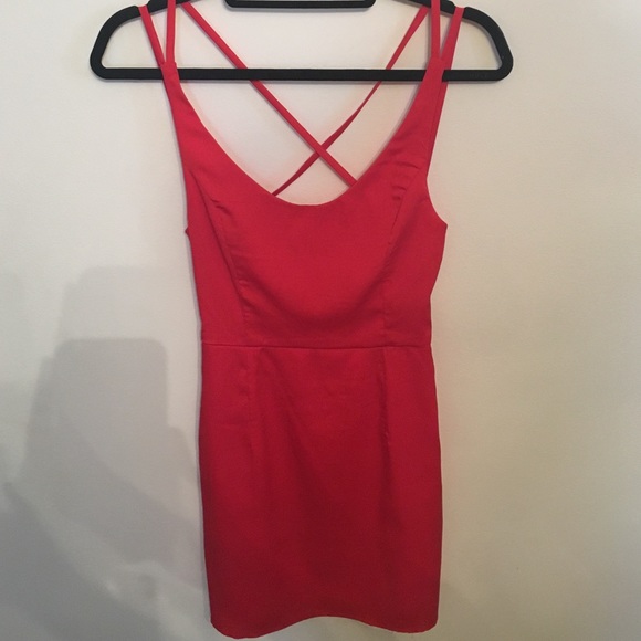 Red Tobi open back dress size S - Picture 3 of 3