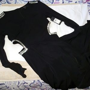 NWT Guess jet black long prom or formal dress
