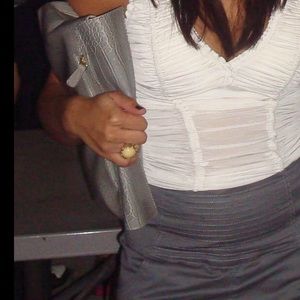 Super cute, grey clutch!