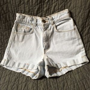 American Apparel High-Waist Jean Shorts