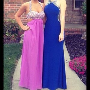 Pastel purple prom dress!
