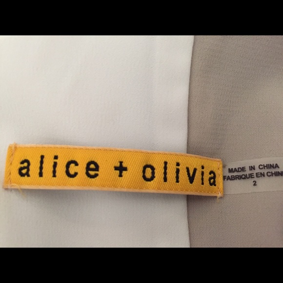 Alice + Olivia White Fit and Flare Dress - Picture 5 of 5