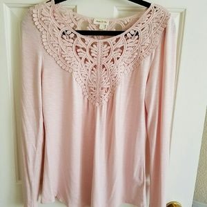 Anthropology pink shirt