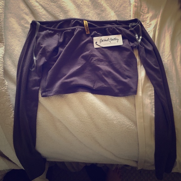 Rachel Pally off the shoulder crop top