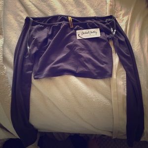 Rachel Pally off the shoulder crop top