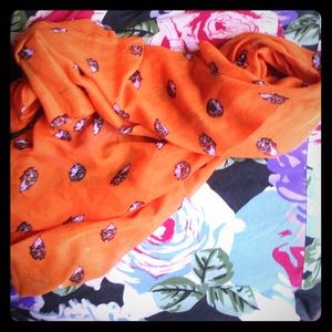 Printed village scarf