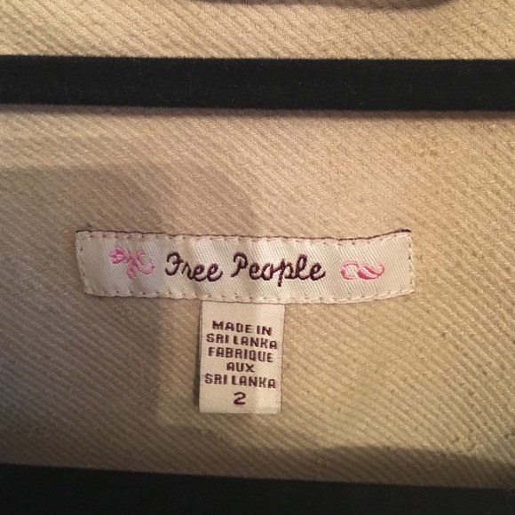 Free people tan corduroy jacket size 2 - Picture 3 of 3