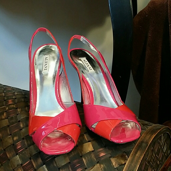 Fun pink & red sandals by Alfani