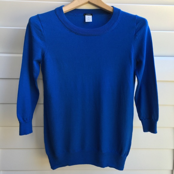 J.Crew Merino Wool Tippi Sweater (Deep Riviera) - Picture 2 of 5