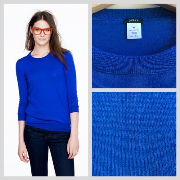 J.Crew Merino Wool Tippi Sweater (Deep Riviera) - Picture 4 of 5