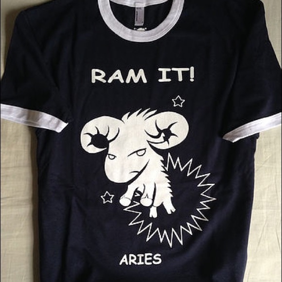American apparel zodiac sign Aries tee