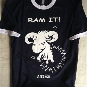 Zodiac sign Aries American apparel T-shirt