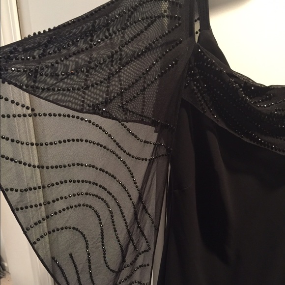 NWT Long partially beaded evening dress. - Picture 3 of 4