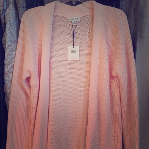 Calvin Klein pink cardigan