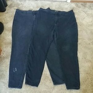 2 Forever 21 Pants 20 Black High Waist Skinny Jean