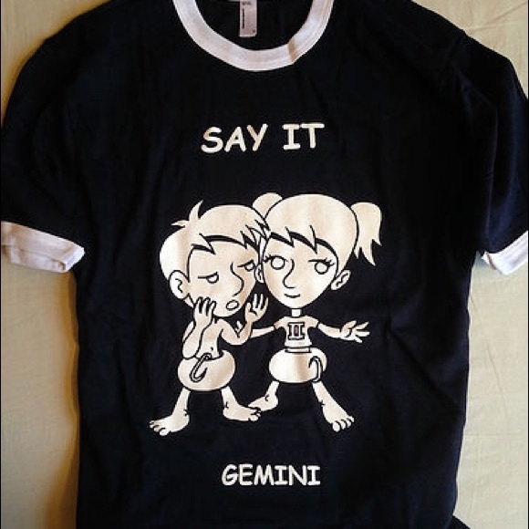 Gemini sign American apparel T-shirt