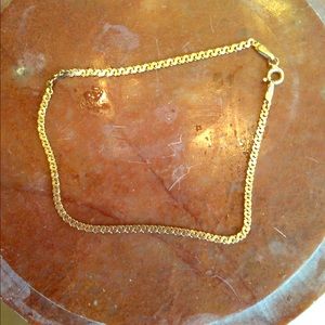Pretty 14 Karat GOLD "S" chain bracelet