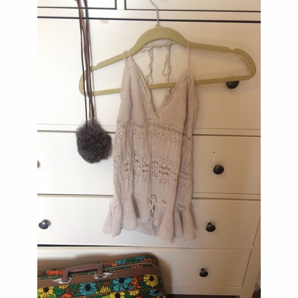 Hippie boho crochet halter