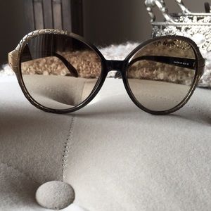 Roberto Cavalli Round oversized sunglasses