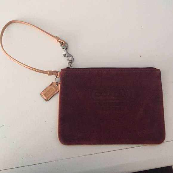 Red Coach Wristlet