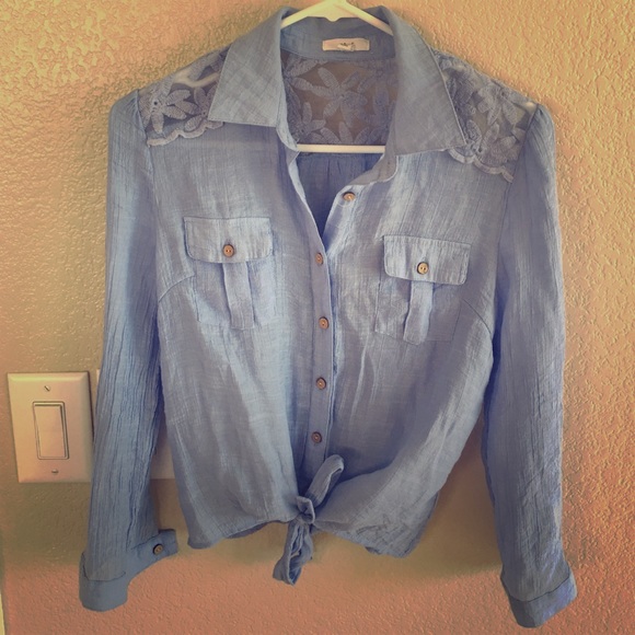 Nice thin blue long sleeve