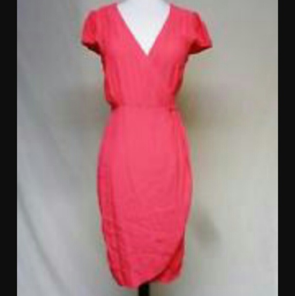 Asos pink wrap dress