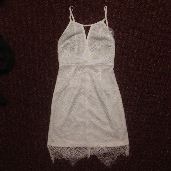LF white lace dress