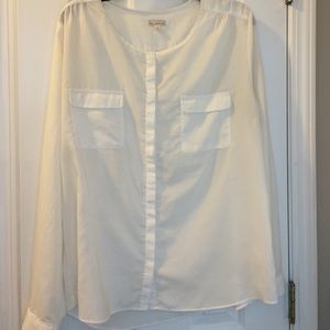 Wonderful silky white top from Gap