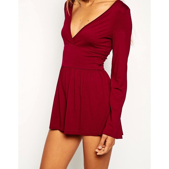 Crimson Red Romper