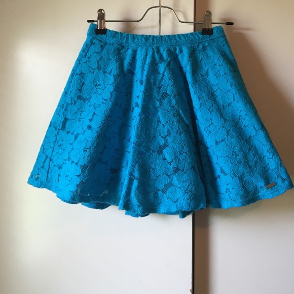 Hollister blue lace shirt