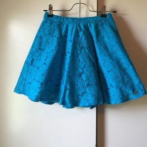 Hollister blue lace shirt