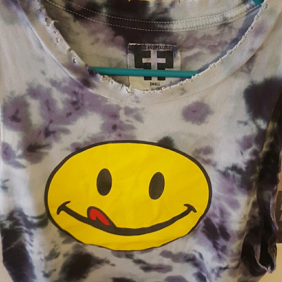 Lickidy Split Acid Wash Tie Dye Muscle Tank - Picture 2 of 2