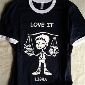 Libra sign American apparel T-shirt