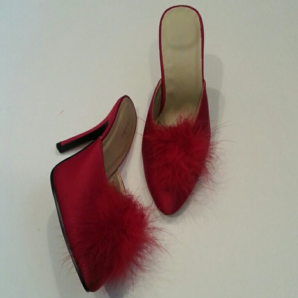 Pretty Red Satin Shoes