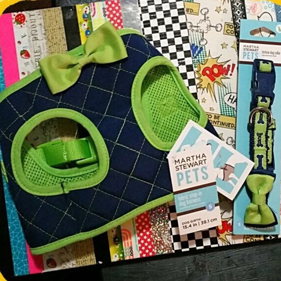 Martha Stewart dog collar and harness size small