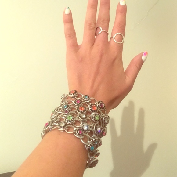 Henri Bendel chunky jeweled bracelet