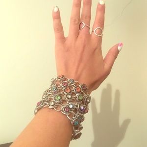 Henri Bendel chunky jeweled bracelet