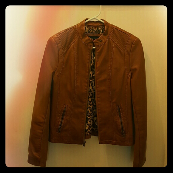 Leather coat